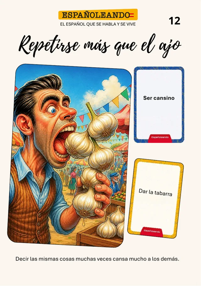 Ficha 12: repetirse más que el ajo